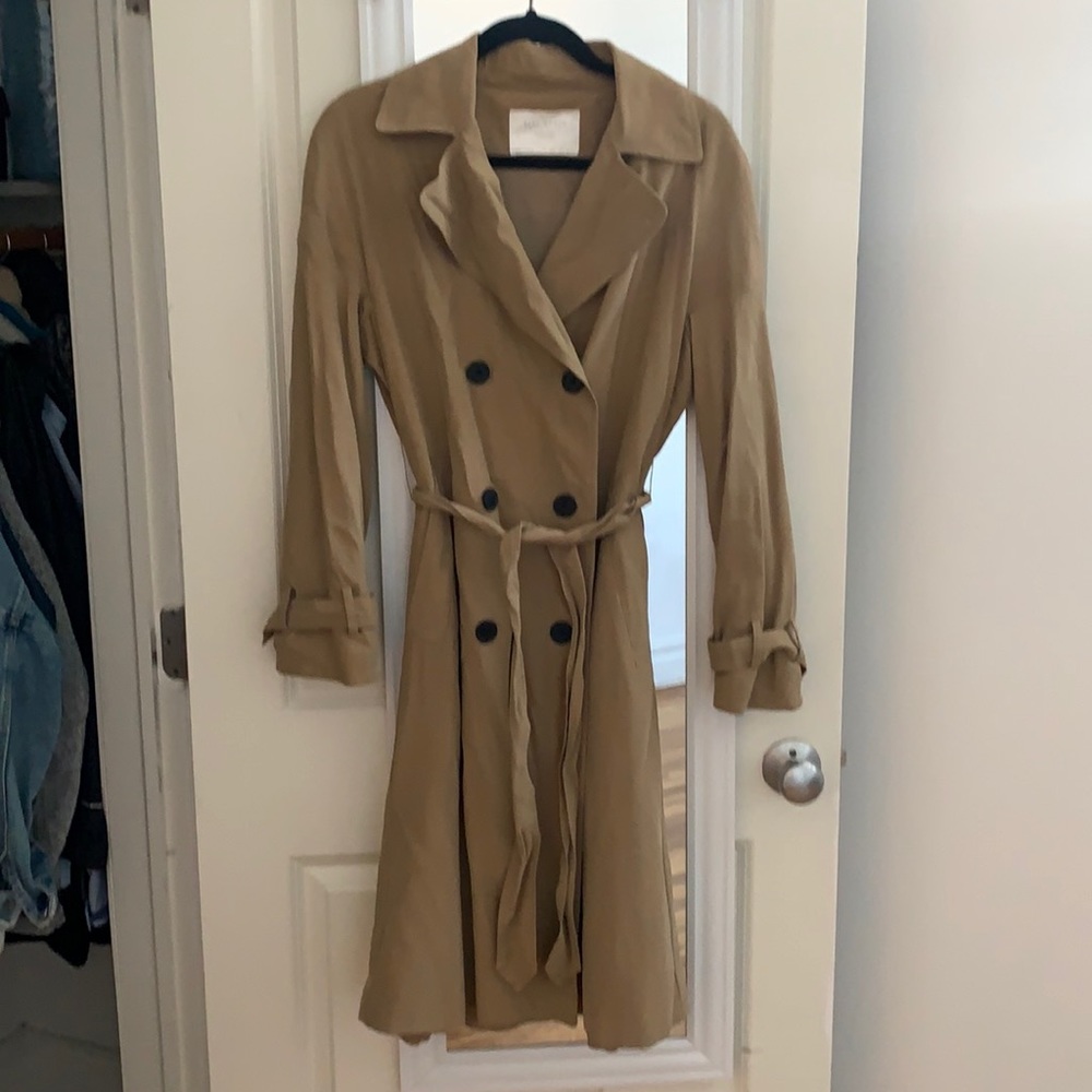 Zara size small khaki trench coat